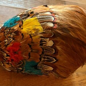 Colorful Feathered Hat